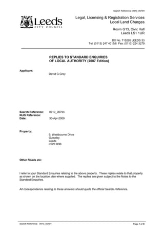 Home Information Pack