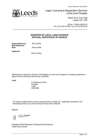 Home Information Pack