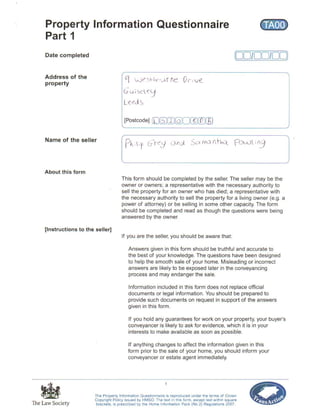 Home Information Pack