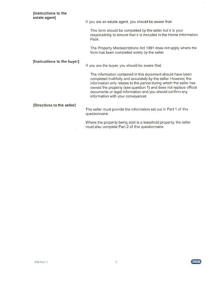 Home Information Pack