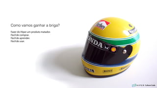 Como vamos ganhar a briga?
Fazer do Hiper um produto matador.
Fácil de comprar.
Fácil de aprender.
Fácil de usar.
Culture Code
 