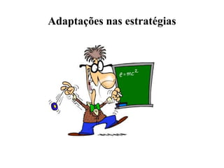 Intervenção 5. Adaptações nos métodos de ensino • Fazer uma apresentação geral da lição antes de a começar.• Relacionar a informação nova com a experiência da criança.• Usar exemplos concretos antes de seguir para o abstracto.• Dividir as tarefas complexas em tarefas mais pequenas.• Reduzir o número de conceitos apresentados de uma vez.• Levar os alunos a verbalizar as instruções e os conteúdos aprendidos.• Complementar as instruções orais com instruções escritas.