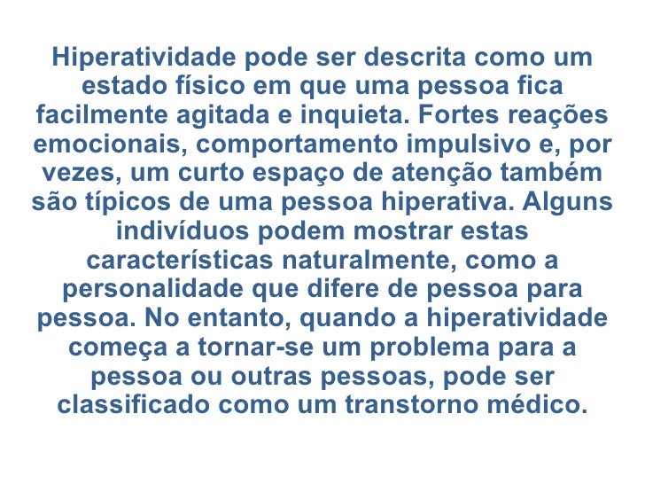 Pessoa Hiperativa