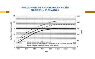 No aumenta más de 5 mg/dl/día ni supera los 12 mg/dl en RNT o 15 mg% en RNPreT.