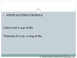 Hipercalcemia e hipocalcemia