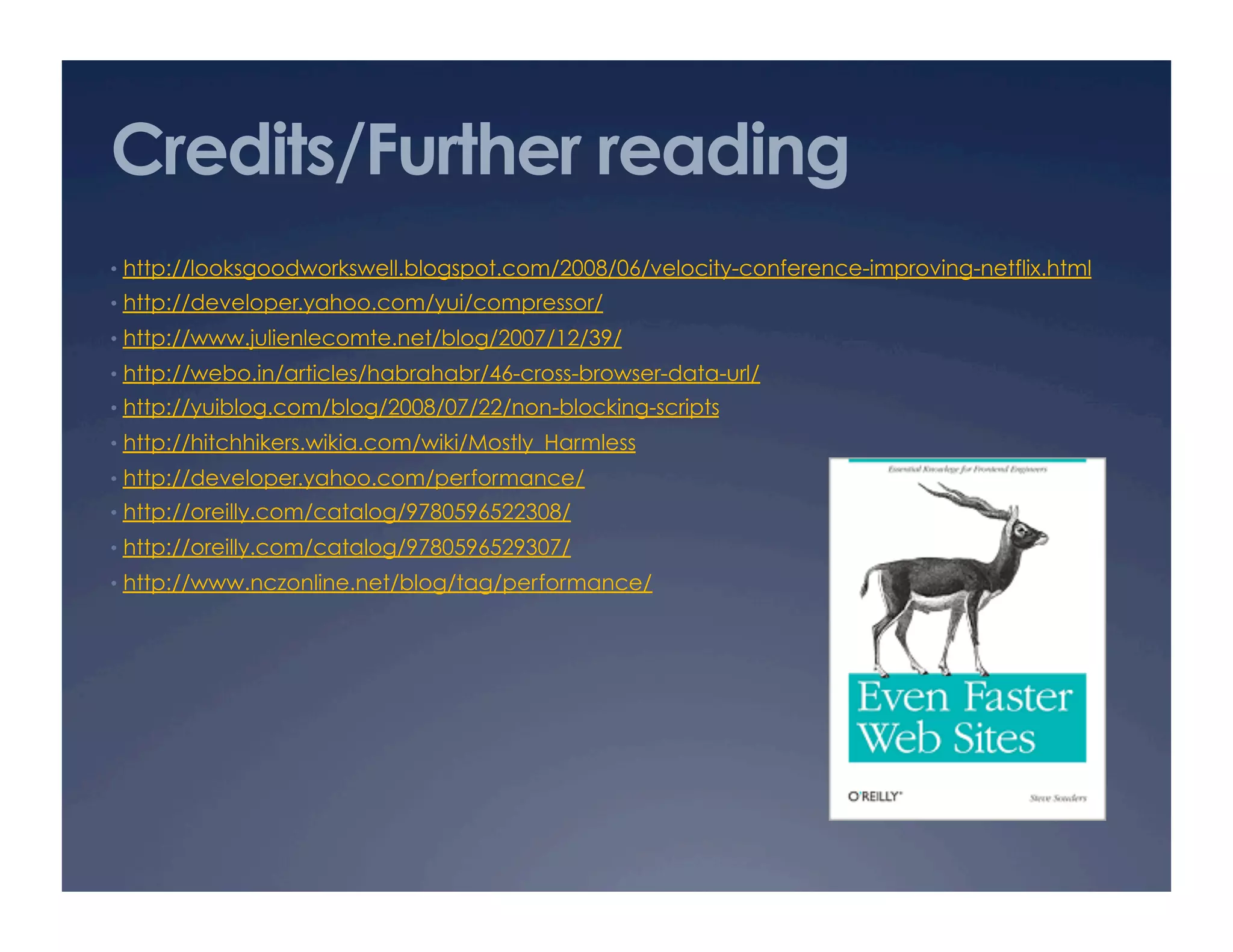 High Performance Kick Ass Web Apps (JavaScript edition)