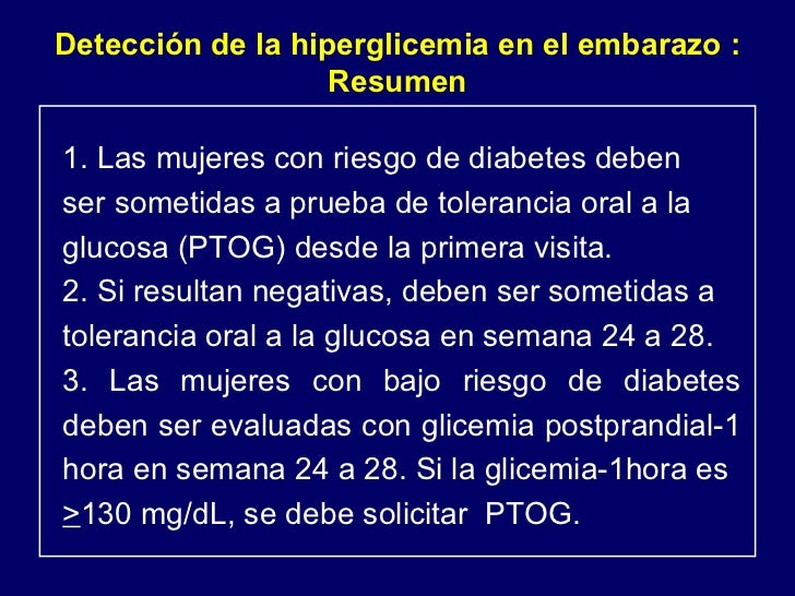 Hiperglicemia en el embarazo Hiperglicemia en el embarazo