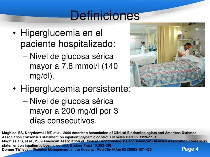 Hiperglucemia en el paciente hospitalizado Hiperglucemia en el paciente hospitalizado