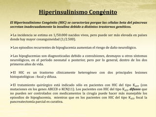 Hiperinsulinismo Congénito