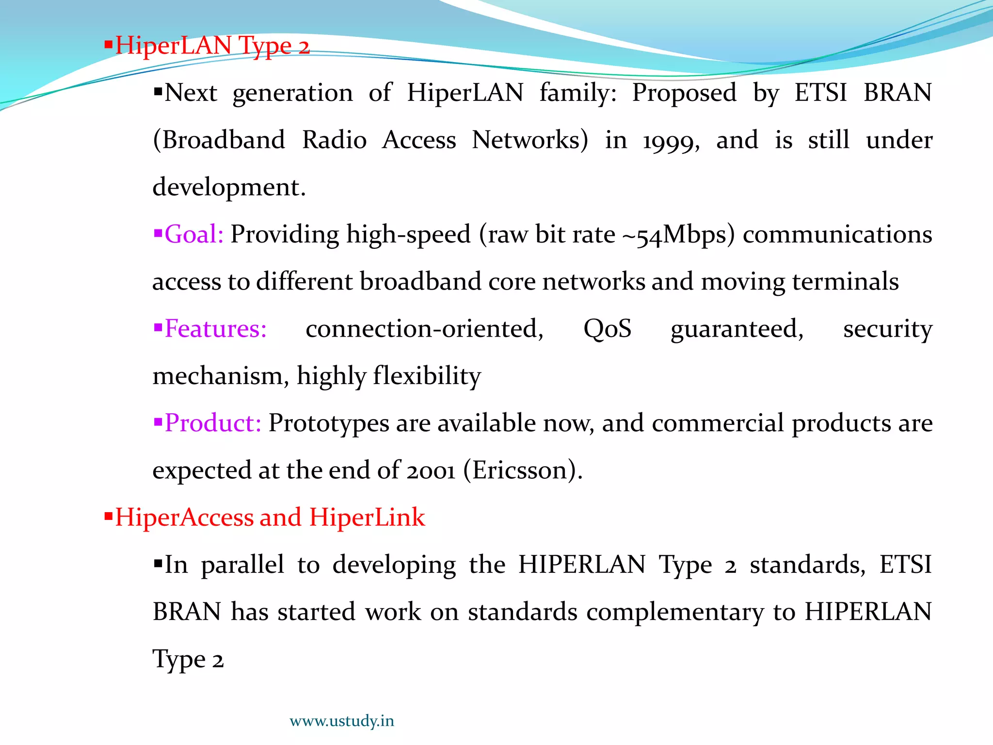 Mobility and data rates for communications standardswww.ustudy.in