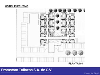 Promotora Tollocan S.A. de C.V. Enero de 2002 PLANTA N-1 HOTEL EJECUTIVO 