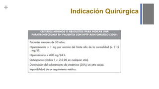 +
Indicación Quirúrgica
 