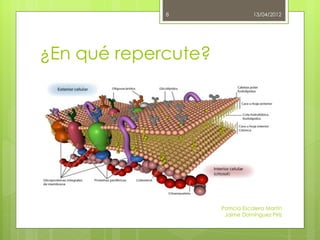 8                   13/04/2012




¿En qué repercute?




                     Patricia Escalera Martín
                      Jaime Domínguez Píriz
 