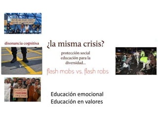 Educación emocional
Educación en valores
 