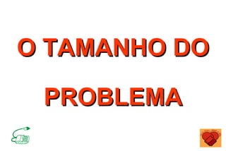 O TAMANHO DO

 PROBLEMA
 