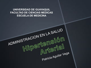 UNIVERSIDAD DE GUAYAQUIL
FACULTAD DE CIENCIAS MEDICAS
ESCUELA DE MEDICINA
 