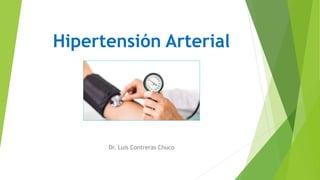 Hipertensión Arterial
Dr. Luis Contreras Chuco
 