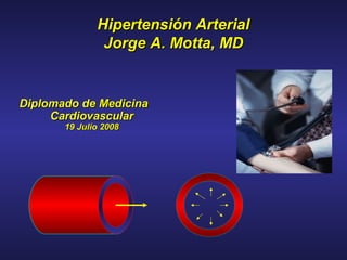 Hipertensión ArterialHipertensión Arterial
Jorge A. Motta, MDJorge A. Motta, MD
Diplomado de MedicinaDiplomado de Medicina
CardiovascularCardiovascular
1919 Julio 2008Julio 2008
 
