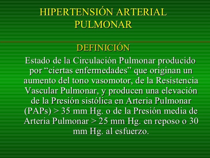 Hipertension Arterial Pulmonar