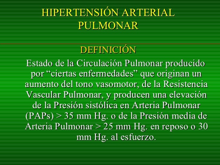 Tu tienes definicion hipertensión arterial ?