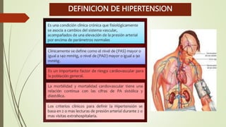 DEFINICION DE HIPERTENSION
 