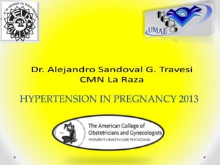 HYPERTENSION IN PREGNANCY 2013
 