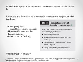 Hipertension en el embarazo ACOG 2013
