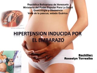 República Bolivariana de Venezuela
Ministerio del Poder Popular Para La Salud
Ginecología y Obstetricia
Valle de la pascua, estado Guárico.
Bachiller:
Rosselyn Torrealba
 