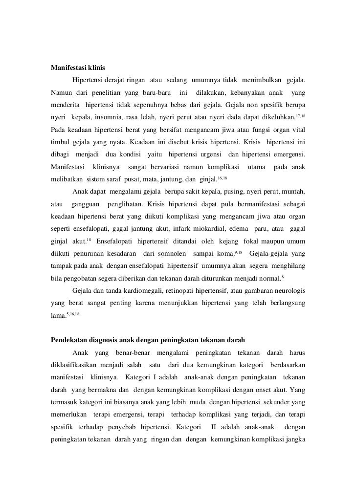 Hipertensi Pada Anak Hipertensi Pada Anak