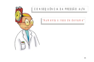 C O N S E Q U Ê N C I A D A P R E S S Ã O A L T A
“ A u m e n t a o r i s c o d e d e r r a m e “
M I N I S T É R I O D A S A Ú D E
C o o r d e n a ç ã o d e D o e n ç a s C r ô n ic o - D e g e n e r a t iv a s 41
 