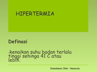 HIPERTERMIA | PPT