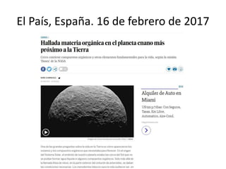 El País, España. 16 de febrero de 2017
 