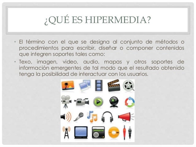 Resultado de imagen para que son los hipermedios