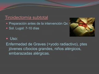 HipertiroidismoEs un trastorno funcional de la tiroides caracterizado por el aumento de su secreción hormonal y, en consecuencia, por la presencia elevada en la sangre de las hormonas tiroideas.TIROTOXICOSISManifestaciones bioquímicas y fisiológicas derivadas de un exceso de hormonas tiroideas