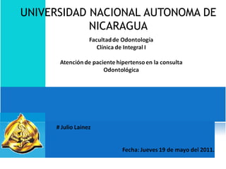 UNIVERSIDAD NACIONAL AUTONOMA DE
            NICARAGUA
 