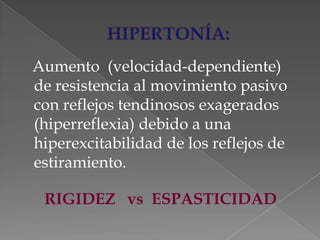 Hipertonia y espasticidad | PPTX