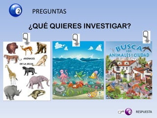 ¿QUÉ QUIERES INVESTIGAR?
PREGUNTAS
 