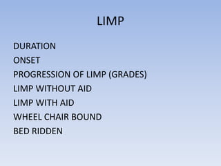 CLINICAL EXAMINATION OF HIP JOINT | PPTX