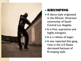 Krumping Step Grade 10 Recreational Activity-Dance Hiphop | PPTX