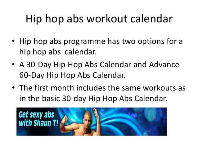 Hip Hop Abs Workout Chart