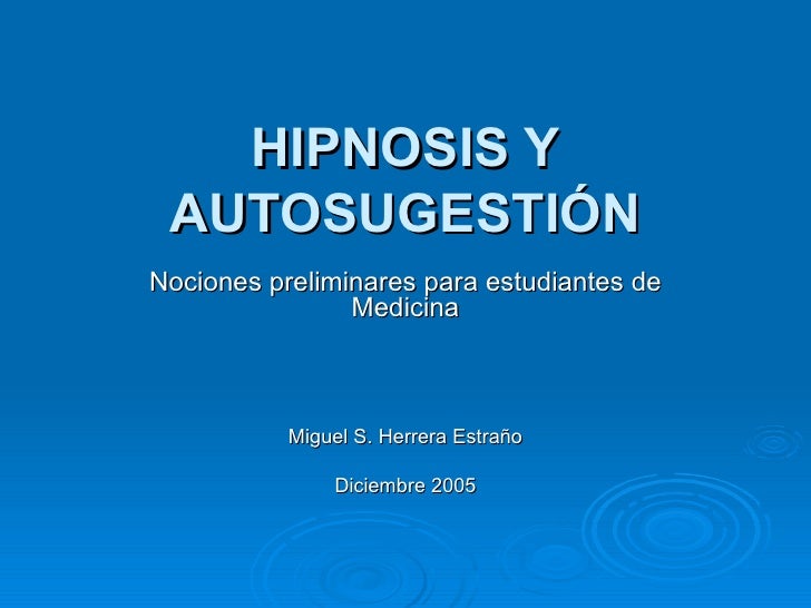 Hipnosis Y AutosugestióN