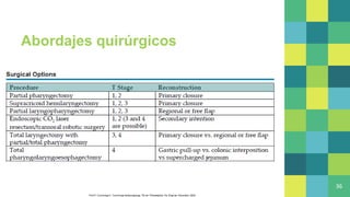 Abordajes quirúrgicos
36
Flint P, Cummings C. Cummings otolaryngology. 7th ed. Philadelphia, Pa: Elsevier, Saunders; 2020
 