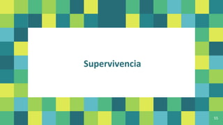 “
55
Supervivencia
 