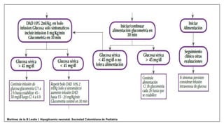 Martinez de la B Leslie I. Hipoglicemia neonatal. Sociedad Colombiana de Pediatría
 