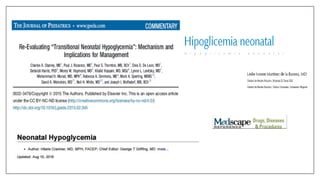 Hipoglicemia neonatal