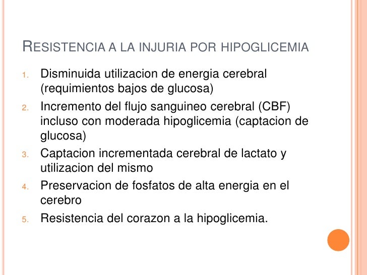 Hipoglicemia e injuria cerebral Hipoglicemia e injuria cerebral