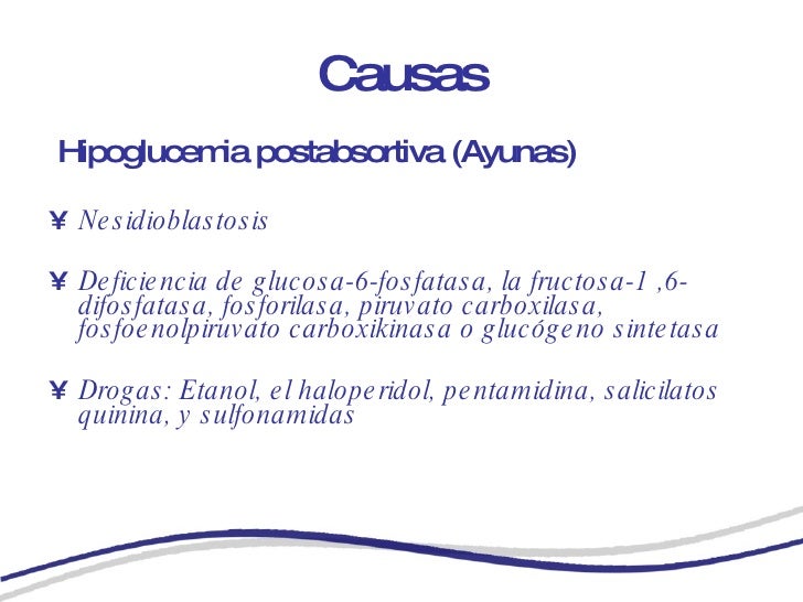 Hipoglucemia Hipoglucemia