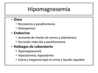 Hipomagnesemia | PPT