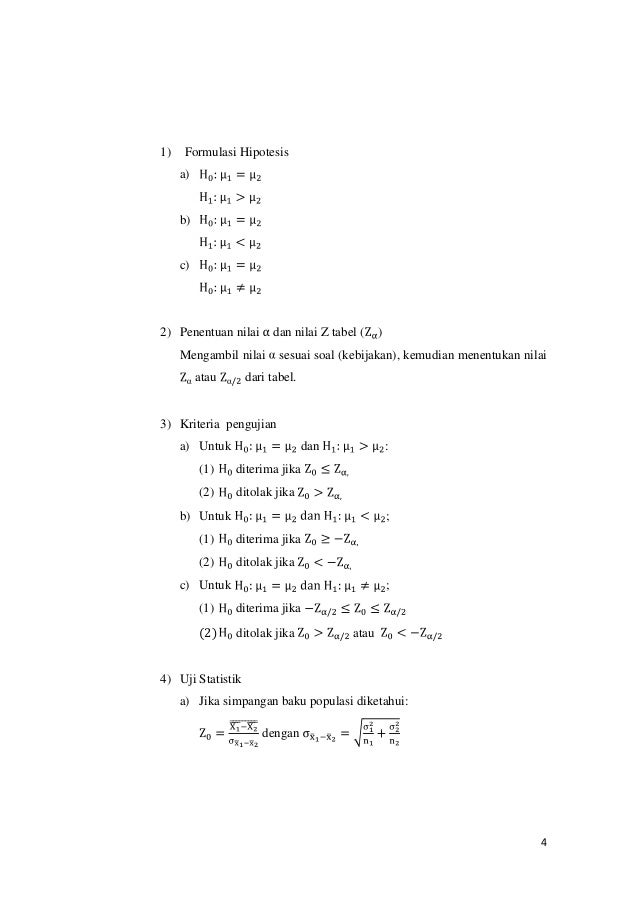 Hipotesis 2 Rata Rata