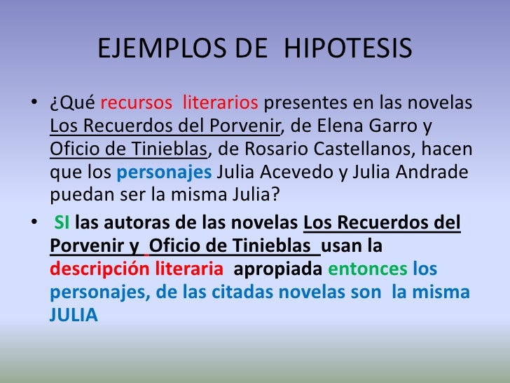 Hipotesis De Investigacion